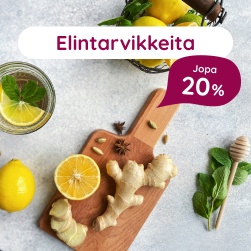 Elintarvikkeita jopa 20 %